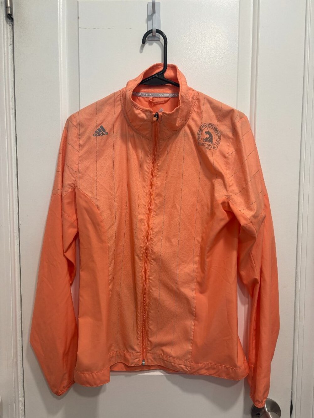 Adidas Boston Marathon 2015 Women's Windbreaker Running Jacket